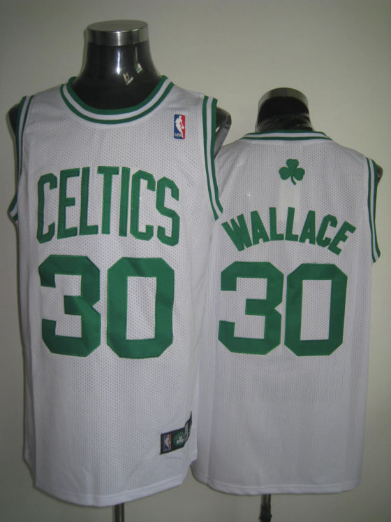 Boston Celtics Wallace White Green Jersey